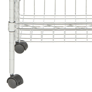 Safavieh Mario 4 Tier Basket Rack in Chrome HAC1002A 889048133471