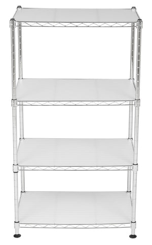 Jules Adjustable Chrome Wire Mini Rack (17.7 In. W X 11.8 In. D X 31.5 In. H)
