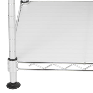 Jules Adjustable Chrome Wire Mini Rack (17.7 In. W X 11.8 In. D X 31.5 In. H)