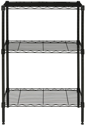 Sierra Mini 3 Tier Chrome Wire Shelve (23 In. W X 13 In. D X 35 In. H)