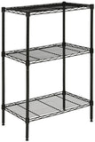 Sierra Mini 3 Tier Chrome Wire Shelve (23 In. W X 13 In. D X 35 In. H)