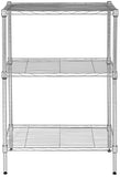 Sierra Mini 3 Tier Chrome Wire Shelve (23 In. W X 13 In. D X 35 In. H)