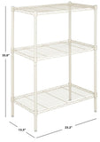 Sierra Mini 3 Tier Chrome Wire Shelve (23 In. W X 13 In. D X 35 In. H)