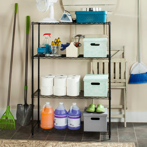 Safavieh Delta 4 Tier Shelve in Black HAC2001A 889048180918