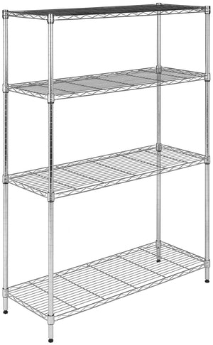 Safavieh Bravo 4 Tier Shelve in Chrome HAC2002B 889048181076