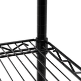 Juliet 6 Tier Heavy Duty Shelve Black Steel, Abs,Pe HAC2005B