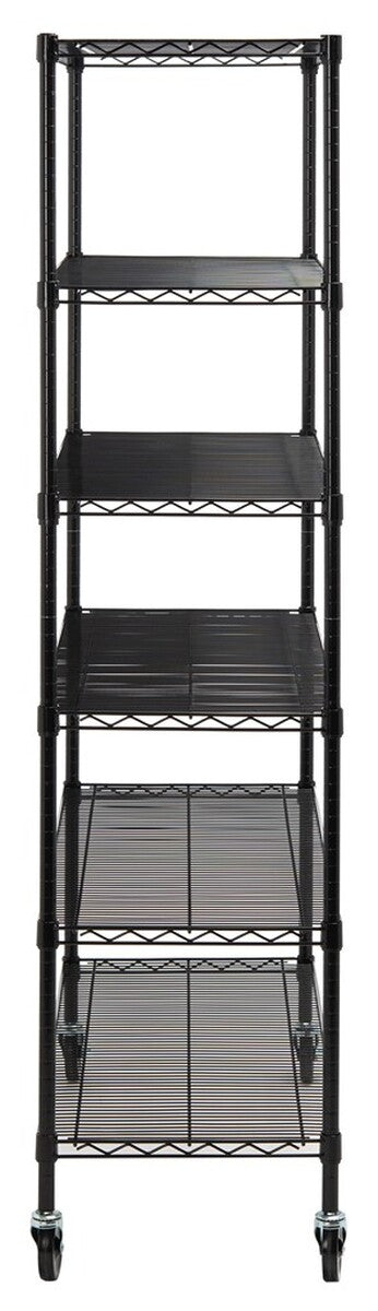 Juliet 6 Tier Heavy Duty Shelve Black Steel, Abs,Pe HAC2005B