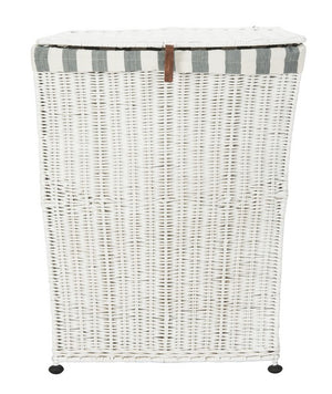 Safavieh Trotter Basket Rattan Laundry White Wash NC Coating Mahogany HAC6002A 889048321229