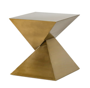 VIG Furniture Modrest Hadler - Glam Brushed Gold Metallic End Table VGODLZ-206E