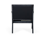 VIG Furniture Modrest Hallam - Glam Black and White Cowhide Accent Chair VGODZW-956