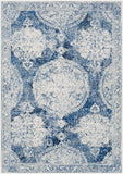 Harput HAP-1039 Traditional Polypropylene Rug HAP1039-93126 Dark Blue, Ivory, Light Gray, Charcoal 100% Polypropylene 9' x 12'6"