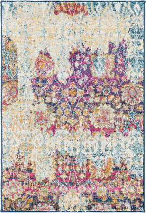 Harput HAP-1049 Traditional Polypropylene Rug HAP1049-93126 Burnt Orange, Saffron, Garnet, Dark Blue, Teal, Ivory, Light Gray, Medium Gray 100% Polypropylene 9' x 12'6"