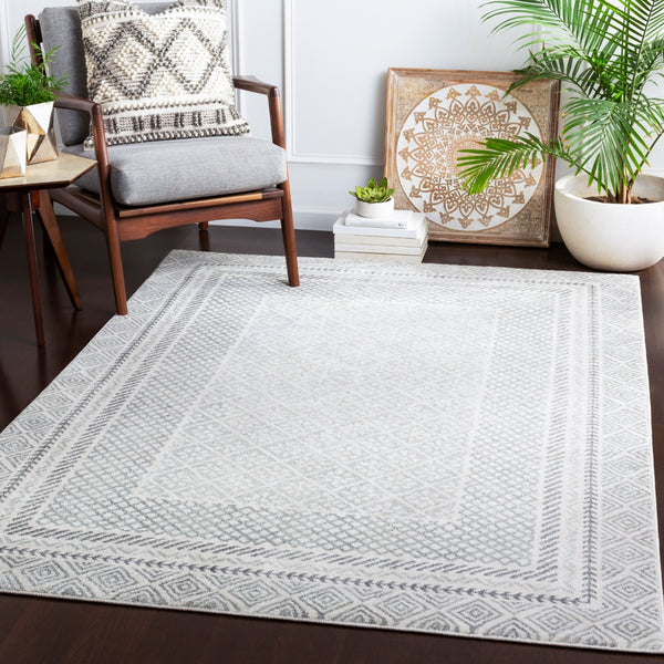 Harput HAP-1088 Global Polypropylene Rug HAP1088-93126 Charcoal, Light Gray, Ivory 100% Polypropylene 9' x 12'6"