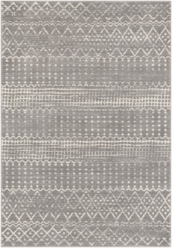 Harput HAP-1096 Global Polypropylene Rug HAP1096-93126 Charcoal, Light Gray, Ivory 100% Polypropylene 9' x 12'6"