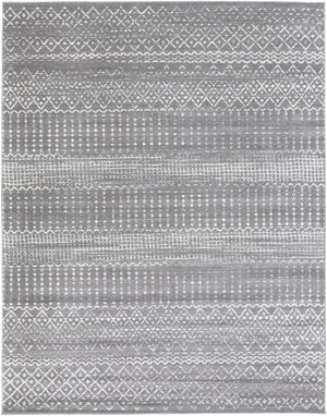 Harput HAP-1096 Global Polypropylene Rug HAP1096-710103 Charcoal, Light Gray, Ivory 100% Polypropylene 7'10" x 10'3"