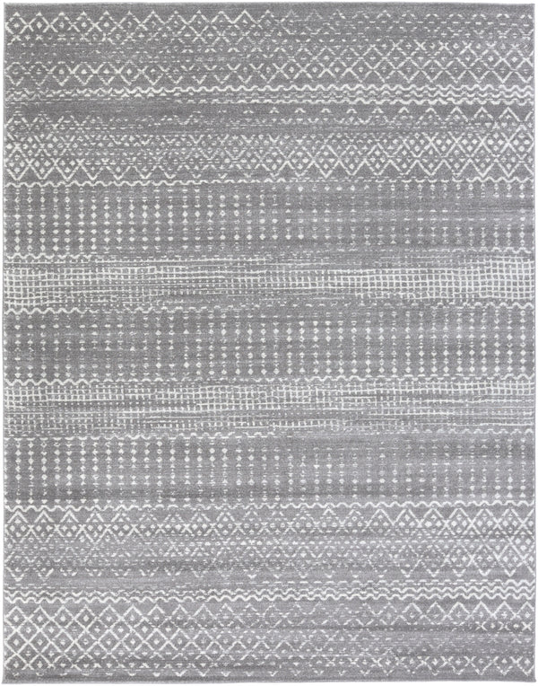 Harput HAP-1096 Global Polypropylene Rug HAP1096-710103 Charcoal, Light Gray, Ivory 100% Polypropylene 7'10" x 10'3"