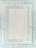 Harput HAP-1098 Global Polypropylene Rug HAP1098-710103 Aqua, Light Gray, Bright Blue, Ivory 100% Polypropylene 7'10" x 10'3"