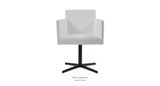 White Leatherette - Black Base