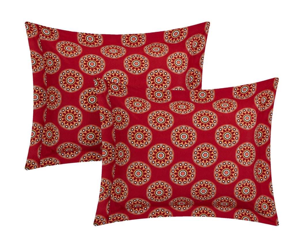 Rouen Quilt Cover Set King Size – 4 Piece – Red