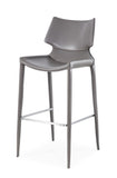 VIG Furniture Modrest Hayes Modern Grey Eco-Leather Bar Stool (Set of 2) VGHR5408B-GRY