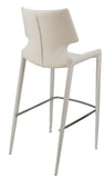 VIG Furniture Modrest Hayes Modern White Eco-Leather Bar Stool (Set of 2) VGHR5408B-WHT