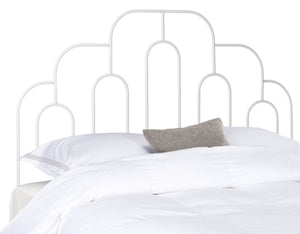 Safavieh Paloma Metal Retro Headboard White HBD6201B-F 889048615014