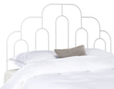 Safavieh Paloma Metal Retro Headboard White HBD6201B-Q 889048640443