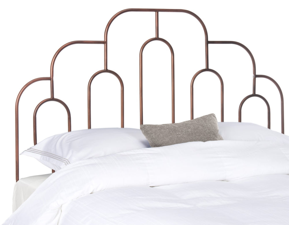 Safavieh Paloma Metal Retro Headboard Antique Bronze HBD6201D-F 889048648210