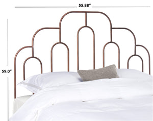 Safavieh Paloma Metal Retro Headboard Antique Bronze HBD6201D-Q 889048648227
