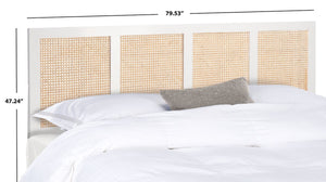 Safavieh Vienna Cane Headboard White Wash Wood HBD8004C-Q