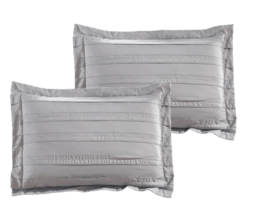 Lea Grey Queen 10pc Comforter Set