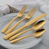 Oneida Aptitude Gold 20 Piece Everyday Flatware Set, Service For 4 B1024020AL20