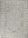 Nourison Asher ASR02 Persian Machine Made Power-loomed Indoor only Area Rug Grey 9'3" x 12'7" 99446806901