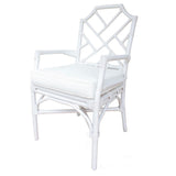 Kara Rattan Arm Chair White