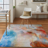 Nourison Le Reve LER04 Artistic Machine Made Tufted Indoor only Area Rug Multicolor 5'3" x 7'3" 99446494405