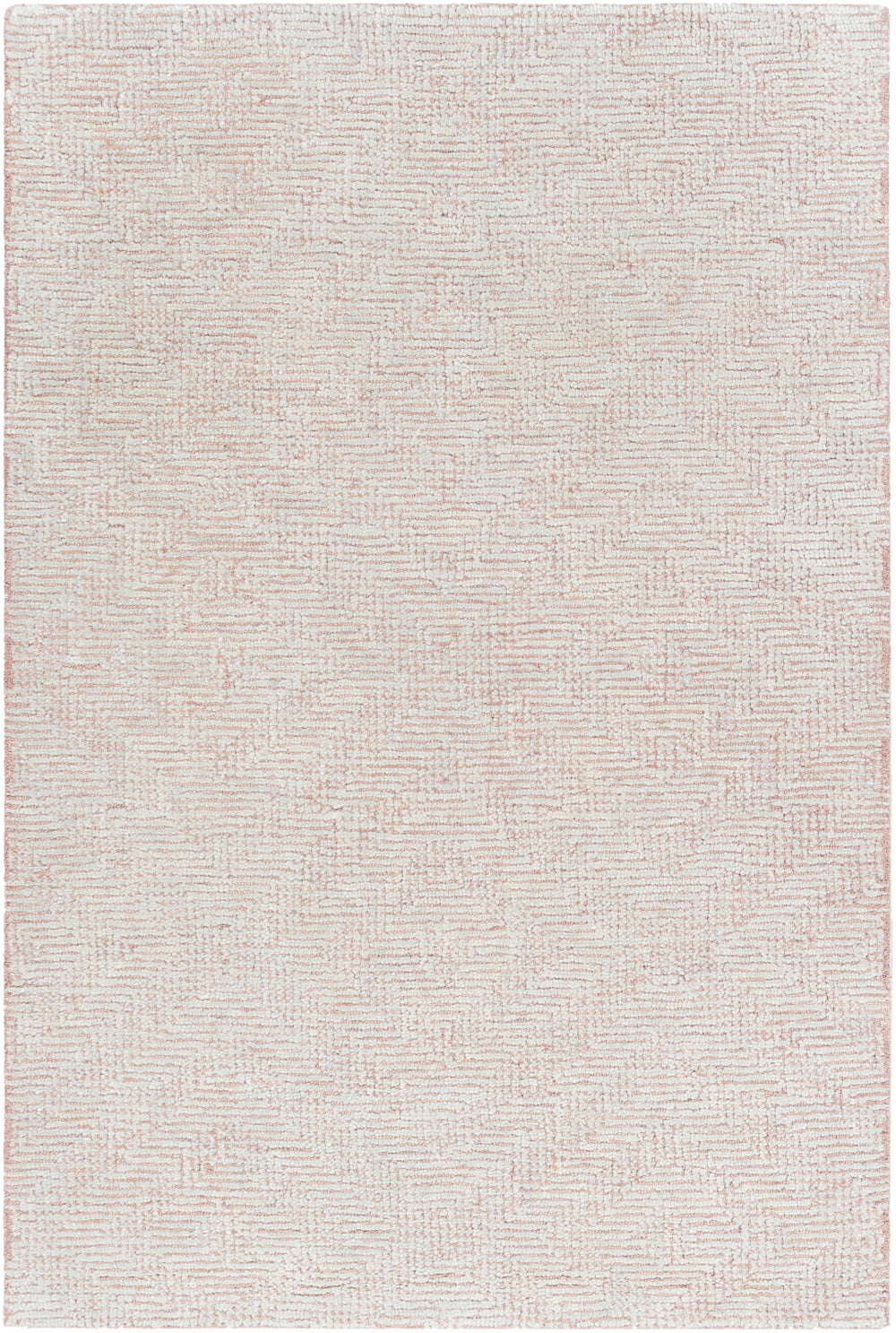 Halcyon HCY-2301 Modern NZ Wool, Viscose Rug HCY2301-81012 Pale Pink, Cream 90% NZ Wool, 10% Viscose 8'10" x 12'