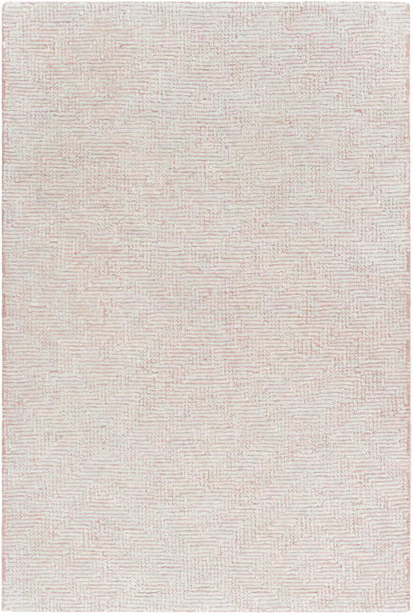Halcyon HCY-2301 Modern NZ Wool, Viscose Rug HCY2301-81012 Pale Pink, Cream 90% NZ Wool, 10% Viscose 8'10" x 12'