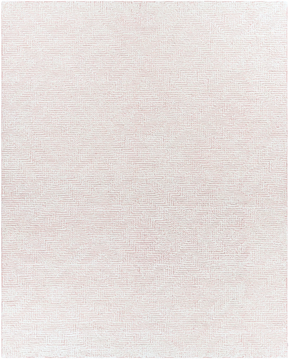 Halcyon HCY-2301 Modern NZ Wool, Viscose Rug HCY2301-81012 Pale Pink, Cream 90% NZ Wool, 10% Viscose 8'10" x 12'