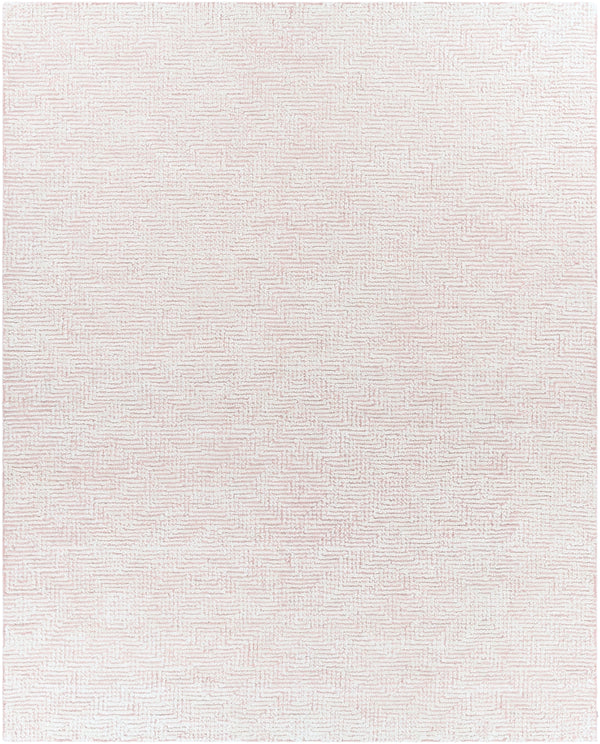 Halcyon HCY-2301 Modern NZ Wool, Viscose Rug HCY2301-810 Pale Pink, Cream 90% NZ Wool, 10% Viscose 8' x 10'