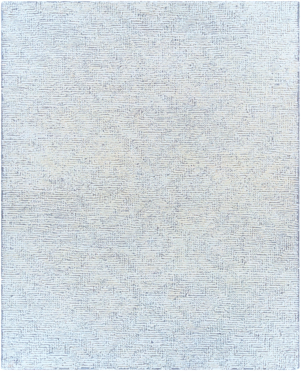 Halcyon HCY-2302 Modern NZ Wool, Viscose Rug HCY2302-81012 Medium Gray, Cream 90% NZ Wool, 10% Viscose 8'10" x 12'