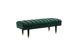 VIG Furniture Divani Casa Ritner Modern Green Velvet Bench VGYUHD-1855-GRN