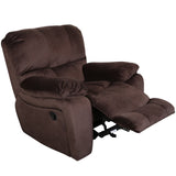 Porter Designs Ramsey Microfiber Glider Transitional Recliner Brown 03-112C-05-6012