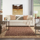 Nourison Somerset ST02 Traditional Machine Made Power-loomed Indoor Area Rug Brown 7'9" x 10'10" 99446047908