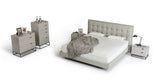 VIG Furniture Modrest Hera Modern Grey Leatherette Bed VGCNHERA-BED