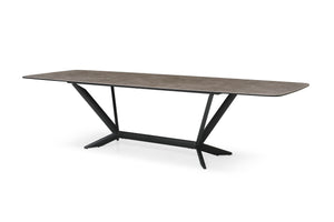 VIG Furniture Modrest Herzog - Modern Grey Ceramic Dining Table VGVCT1860-DT