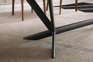 VIG Furniture Modrest Herzog - Modern Grey Ceramic Dining Table VGVCT1860-DT