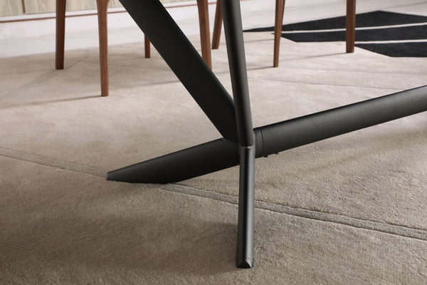 VIG Furniture Modrest Herzog - Modern Grey Ceramic Dining Table VGVCT1860-DT