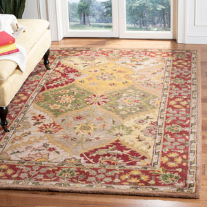 Safavieh Heritage 111 Hand Tufted 80% Wool/10% Cotton/10% Latex Rug HG111A-4SQ