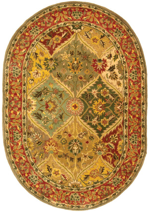 Safavieh Heritage 111 Hand Tufted 80% Wool/10% Cotton/10% Latex Rug HG111A-4SQ