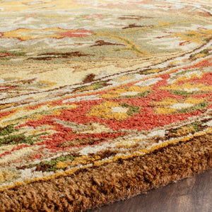 Safavieh Heritage 111 Hand Tufted 80% Wool/10% Cotton/10% Latex Rug HG111A-4SQ